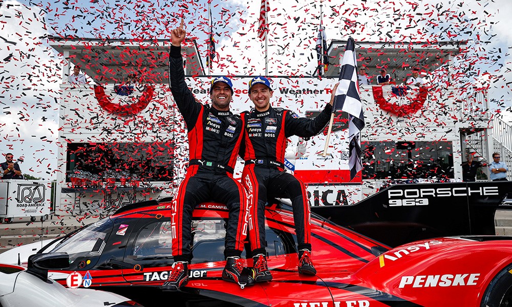 Felipe Nasr and Matt Campbell. Photo courtesy of IMSA