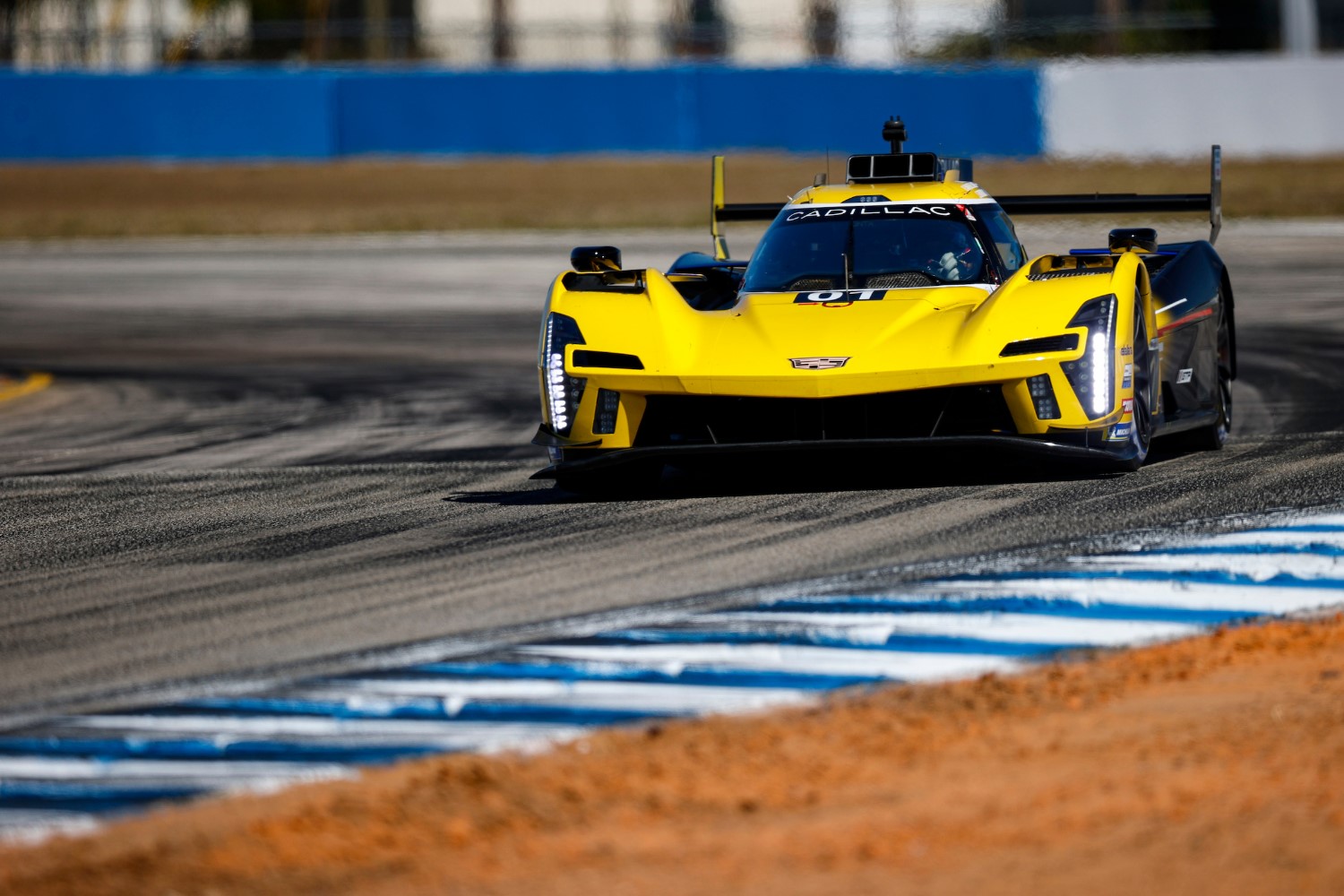 IMSA Sebring Hour 3 Cadillac out front at 1/4 mark