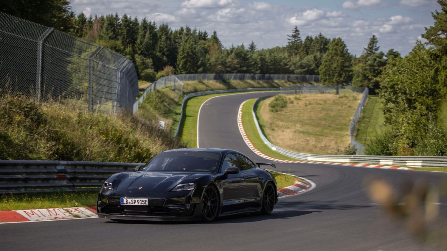 Taycan pre-series car, Nürburgring Nordschleife, 2024, Porsche AG