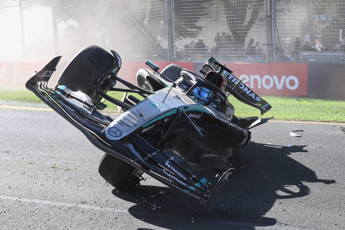 George Russell wads up his Mercedes on the final lap of the 2024 Australian GP when Fernando Alonso gave him a driving lesson he won't soon forget.