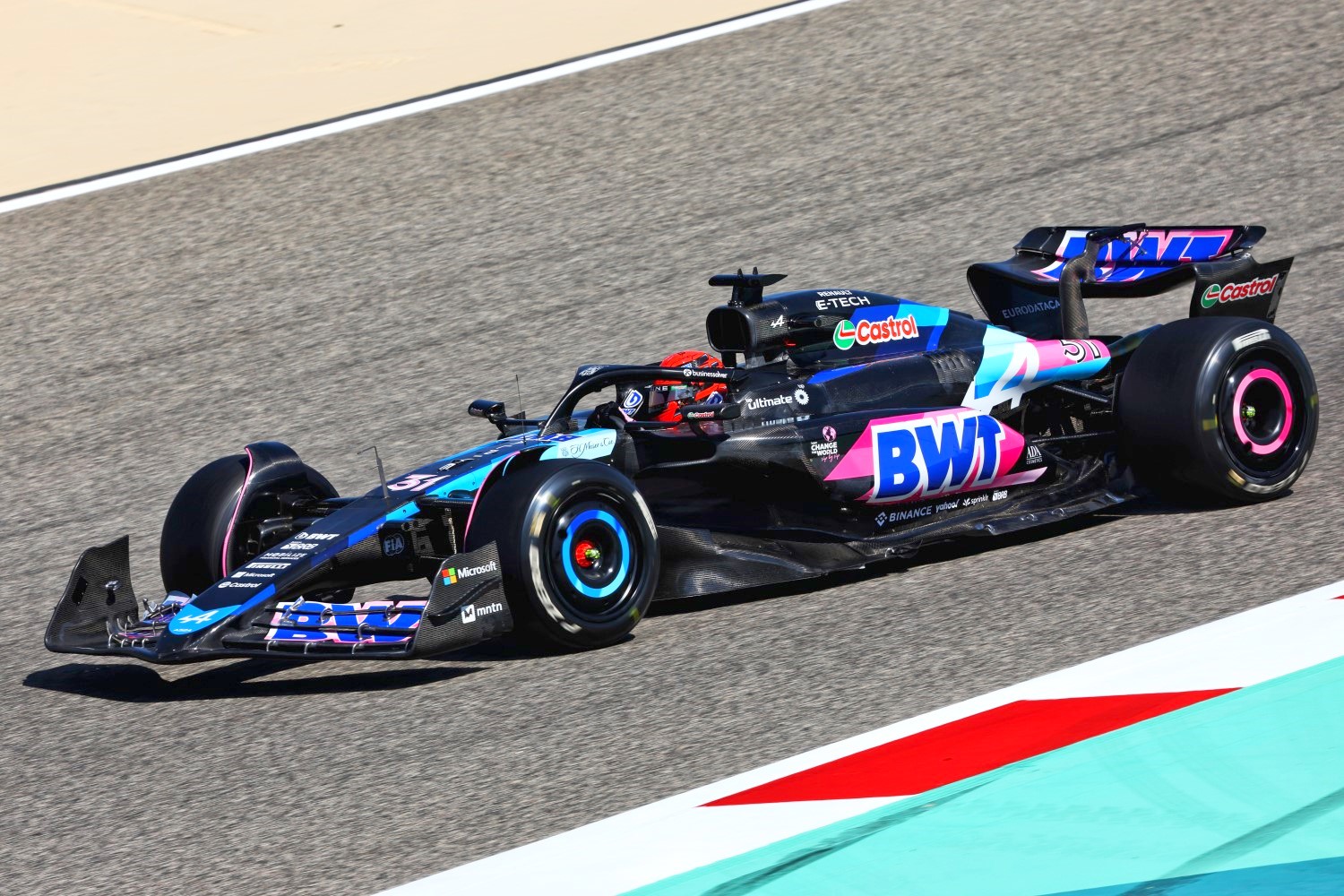 Esteban Ocon (FRA) Alpine F1 Team A524. Formula One Testing, Day One, Wednesday 21st February 2024. Sakhir, Bahrain.