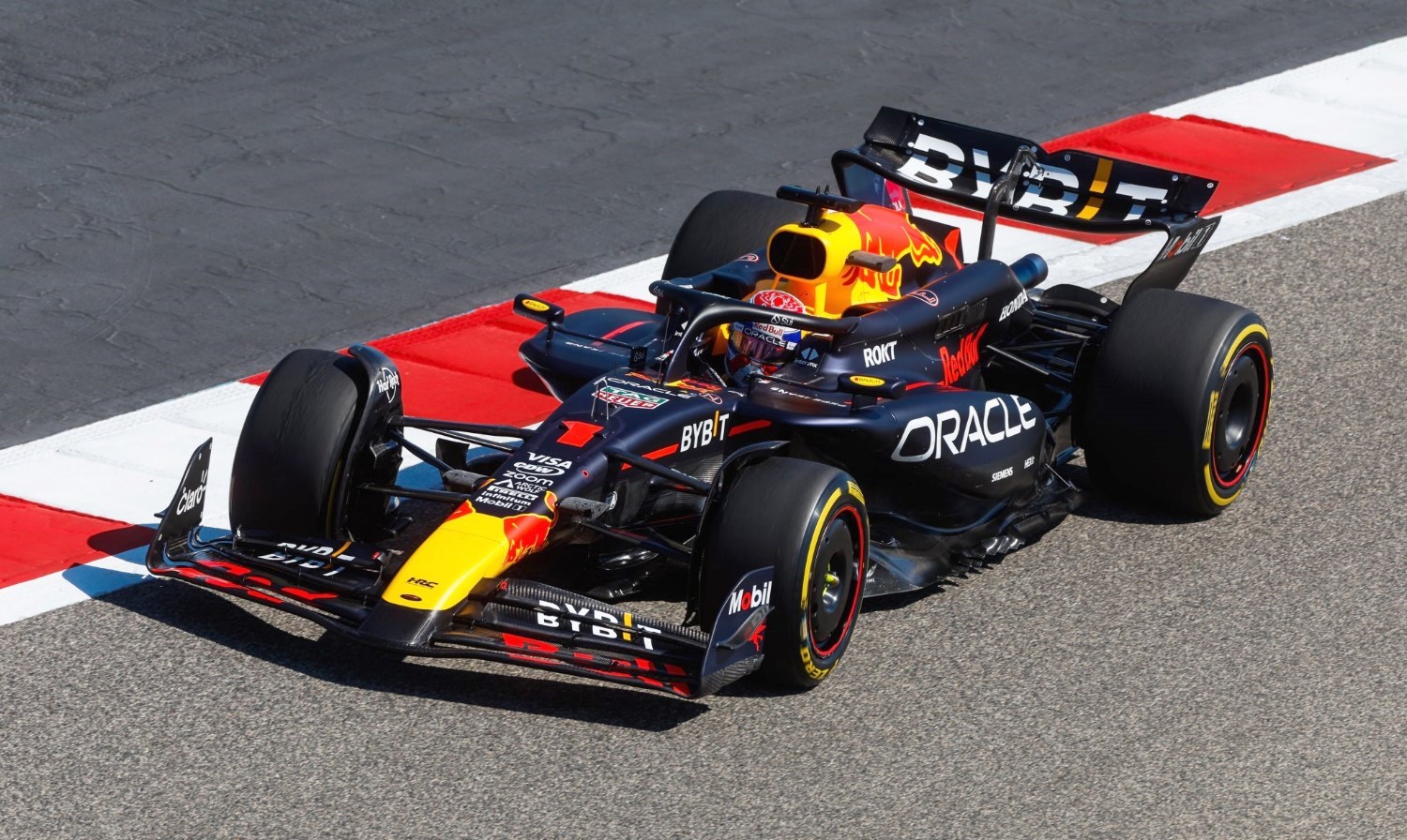 Max Verstappen in the Red Bull RB20
