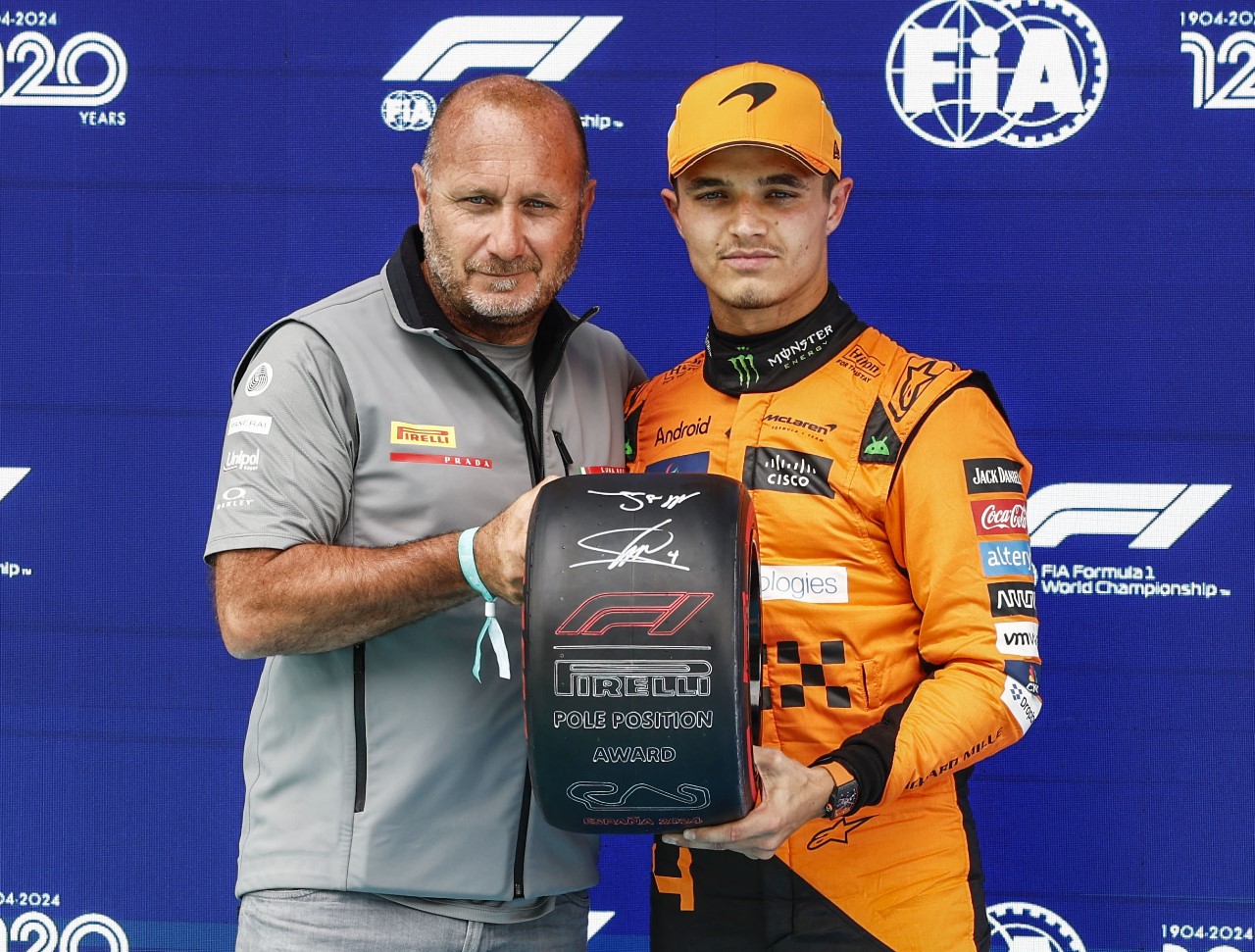 Lando Norris on pole