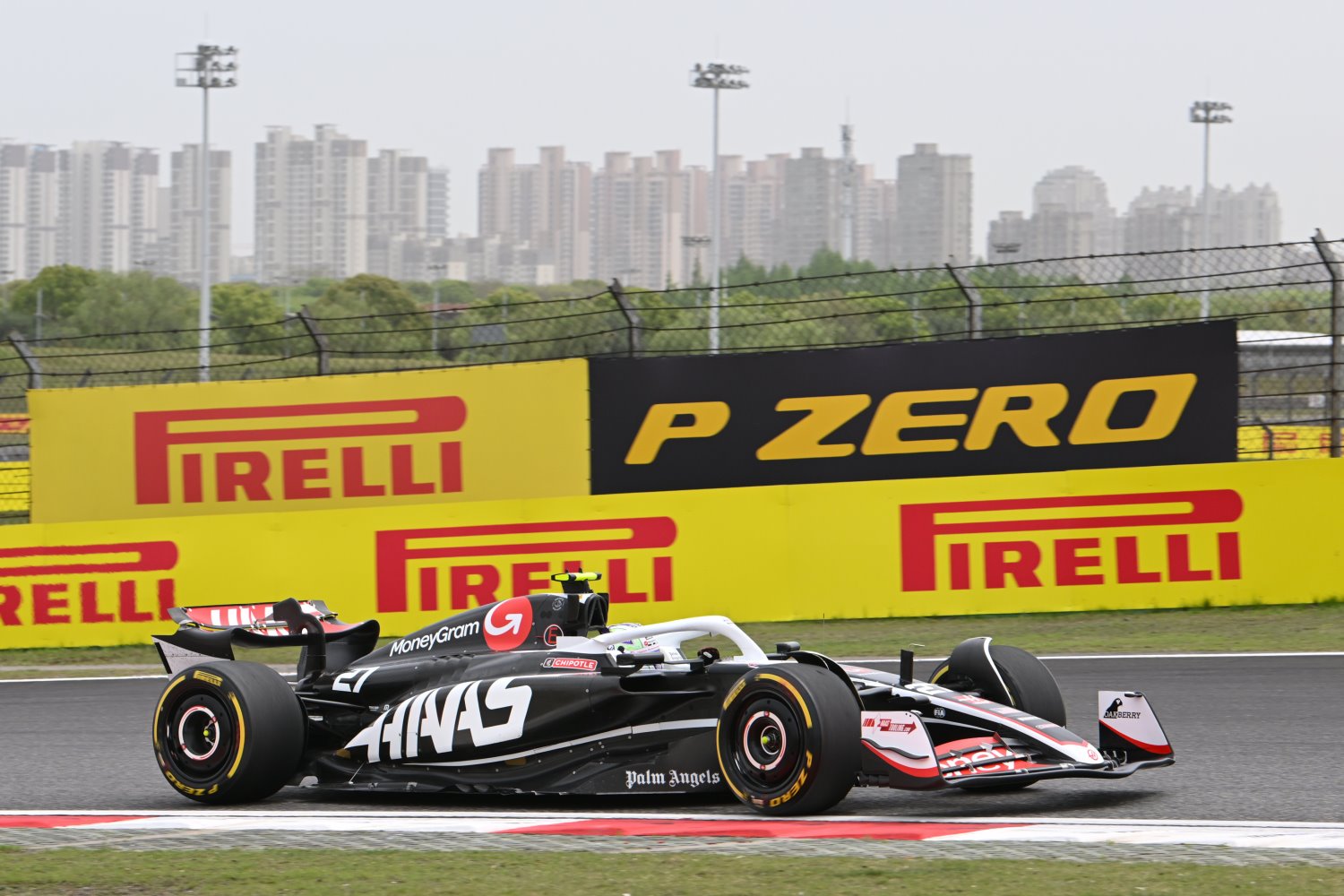 Nico Hulkenberg, Haas VF-24 during the Chinese GP at Shanghai International Circuit on Friday April 19, 2024 in Shanghai, China. (Photo by Mark Sutton / LAT Images)