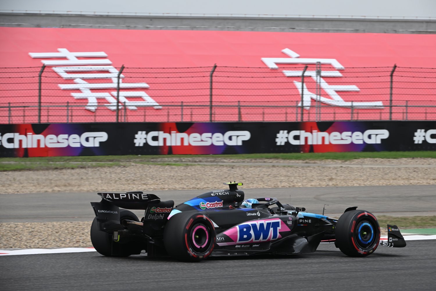 Pierre Gasly, Alpine A524 during the Chinese GP at Shanghai International Circuit on Friday April 19, 2024 in Shanghai, China. (Photo by Mark Sutton / LAT Images for Pirelli)