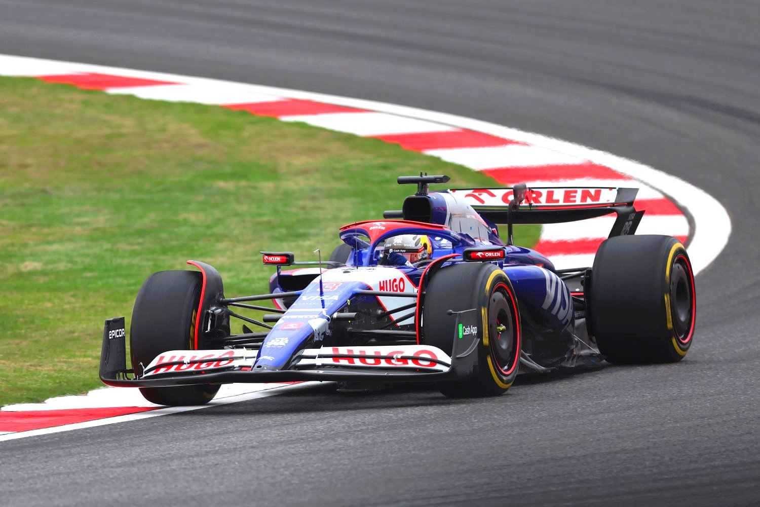 Daniel Ricciardo of Australia driving the (3) Visa Cash App RB VCARB 01 on track during Sprint Qualifying ahead of the F1 Grand Prix of China at Shanghai International Circuit on April 19, 2024 in Shanghai, China. (Photo by Lintao Zhang/Getty Images ) // Getty Images / Red Bull Content Pool