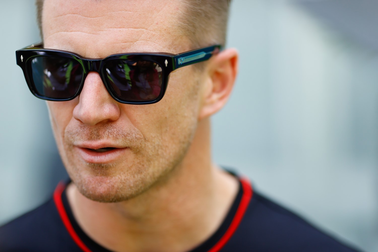 Nico Hulkenberg, Haas F1 Team, talks to the media during the Miami GP at Miami International Autodrome on Thursday May 02, 2024 in Miami, United States of America. (Photo by Andy Hone / LAT Images)