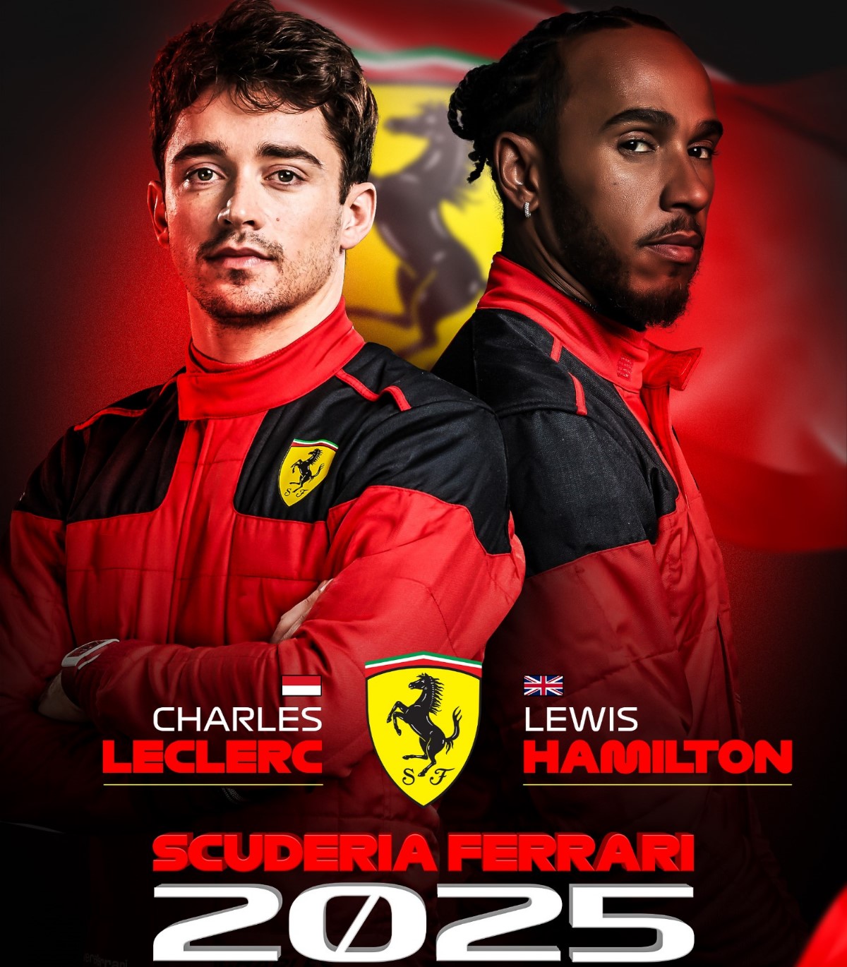 Charles Leclerc and Lewis Hamilton - 2025 and 2026 Ferrari teammates