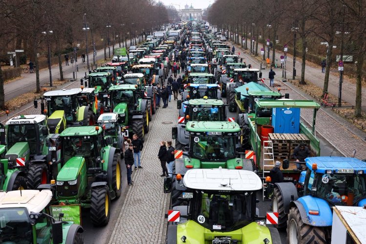 German Farmers protest