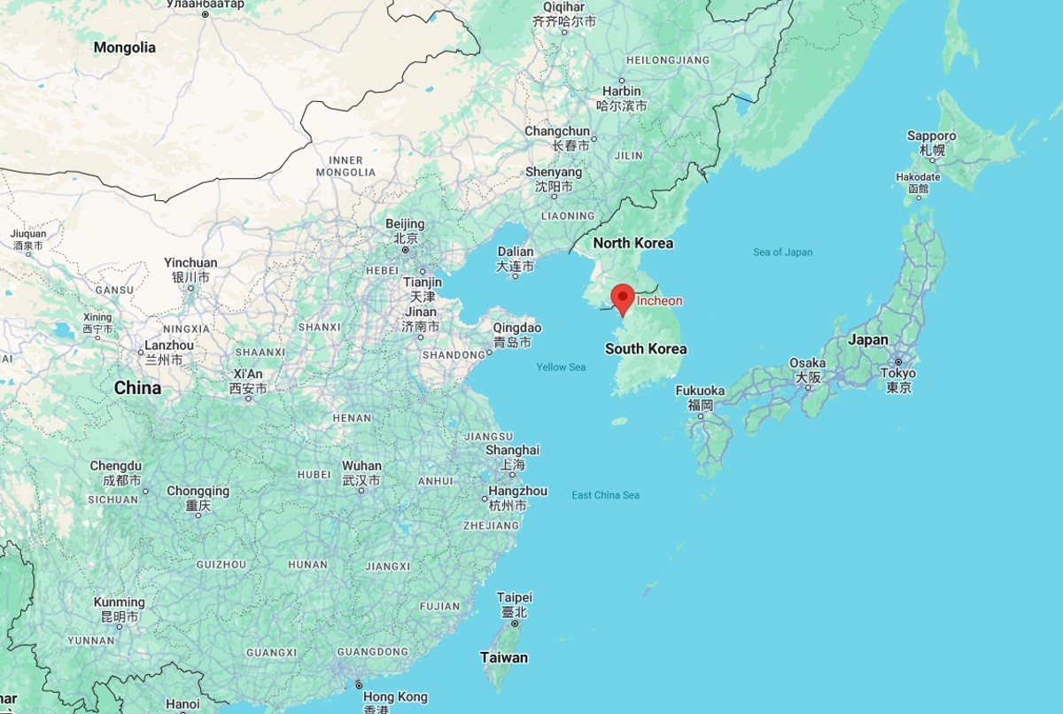 Incheon Location Map