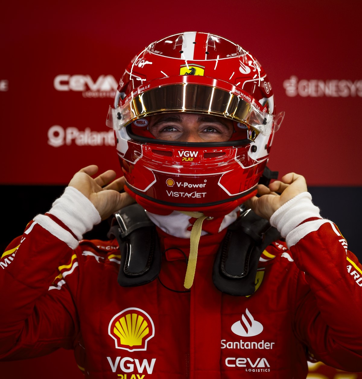 Charles Leclerc at 2024 Saudi Arabian GP. Photo supplied by Ferrari