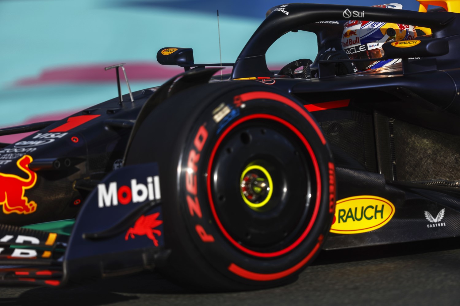 Max Verstappen, Red Bull Racing RB20 during the Saudi Arabian GP at Jeddah Street Circuit on Thursday March 07, 2024 in Jeddah, Saudi Arabia. (Photo by Zak Mauger / LAT Images)