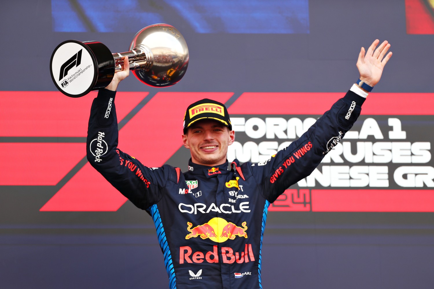 Race winner Max Verstappen