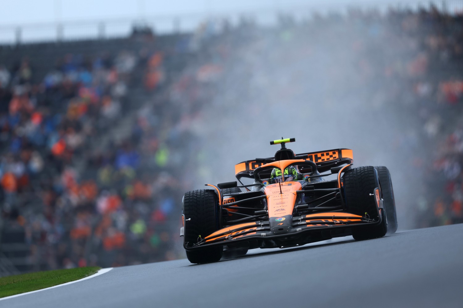 Lando Norris, McLaren MCL38 during the Dutch GP at Circuit Zandvoort on Friday August 23, 2024 in North Holland, Netherlands. (Photo by Alastair Staley / LAT Images for Pirelli)