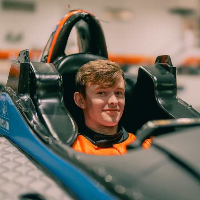 Callum Ilott McLaren Seat Fitting