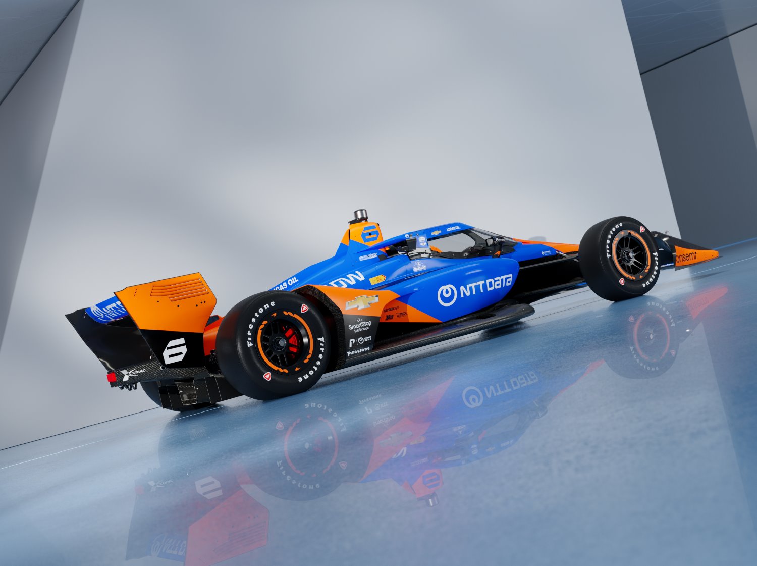 2024 David Malukas #6 Arrow McLaren rendering. Image Supplied by Arrow McLaren