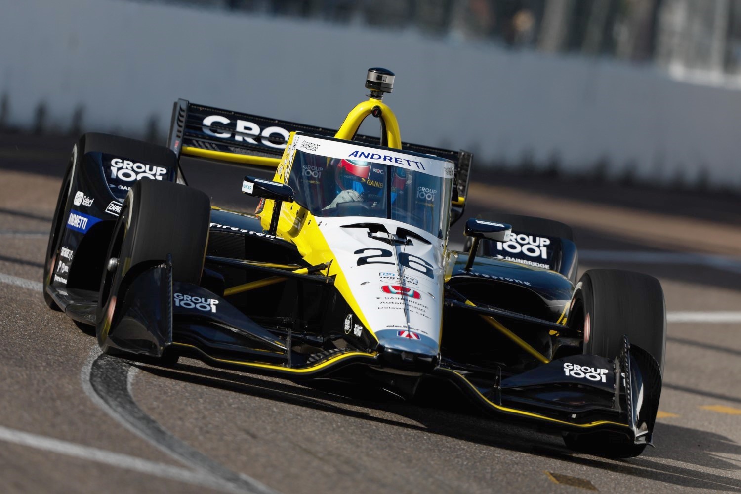 Colton Herta St. Petersburg, FL - during the 2024 Firestone Grand Prix of St. Petersburg on the streets of St. Petersburg. (Photo by Joe Skibinski | IMS Photo)