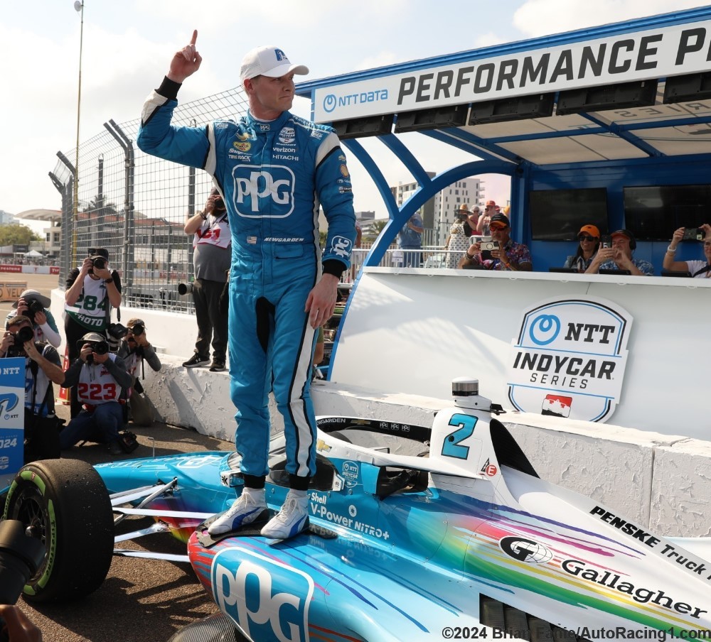 Josef Newgarden 2024 Firestone GP of St. Petersburg Photo by AutoRacing1.com/Brian Fahie