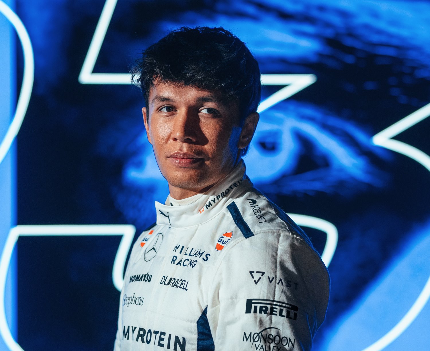 Williams F1 driver Alex Albon. Photo Supplied by Williams F1 Team