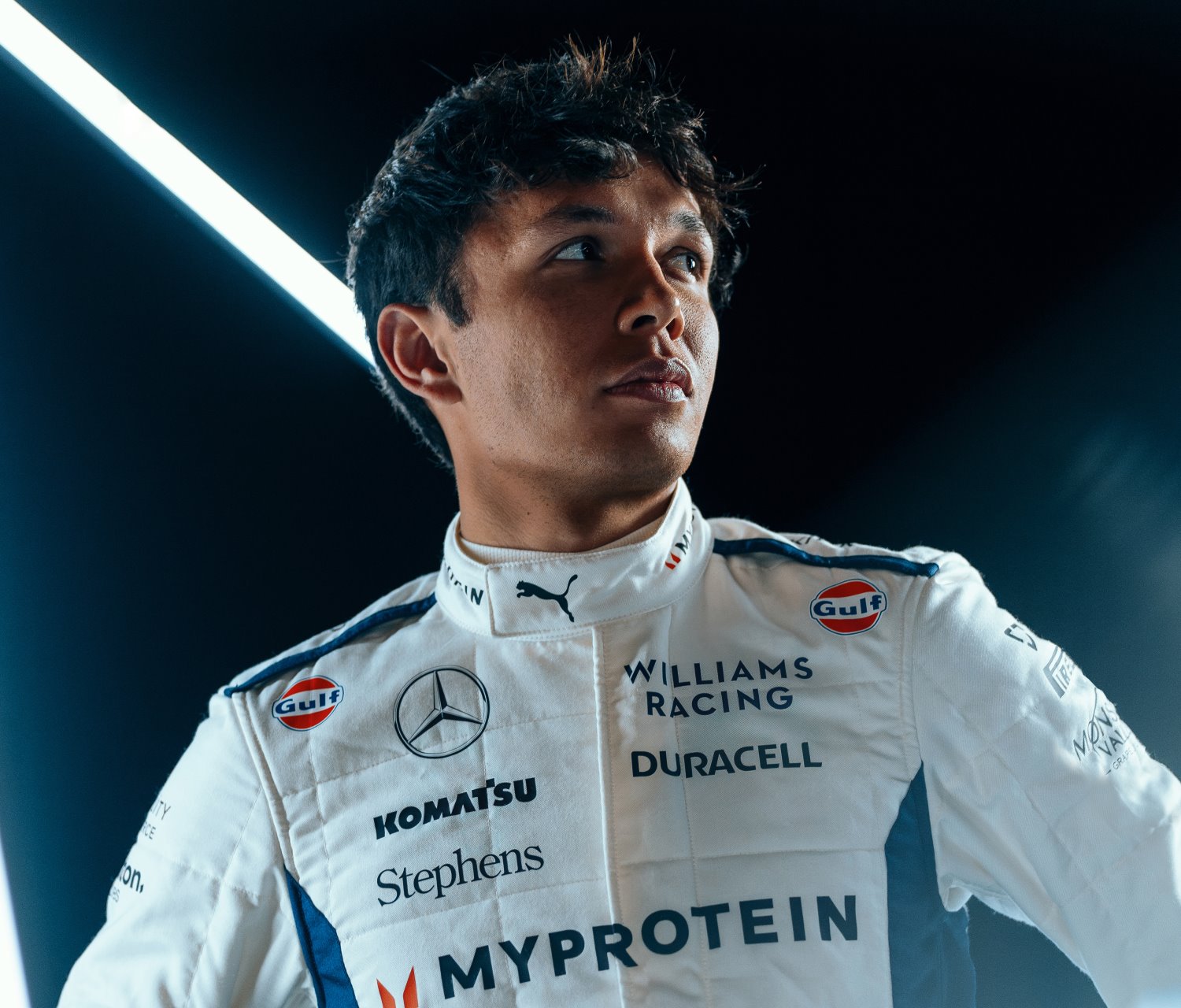 Williams F1 driver Alex Albon. Photo Supplied by Williams F1 Team