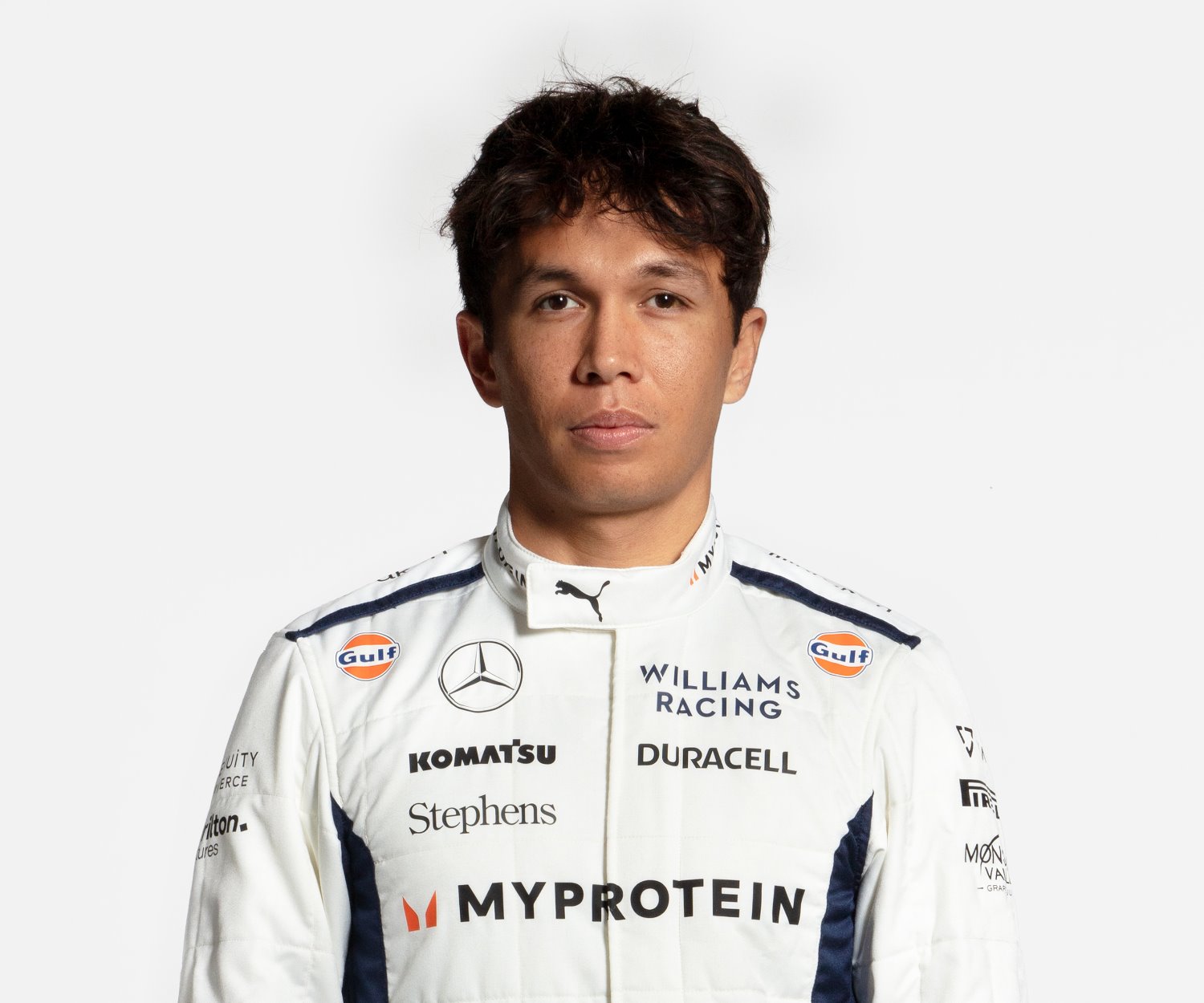 Williams F1 driver Alex Albon. Photo Supplied by Williams F1 Team