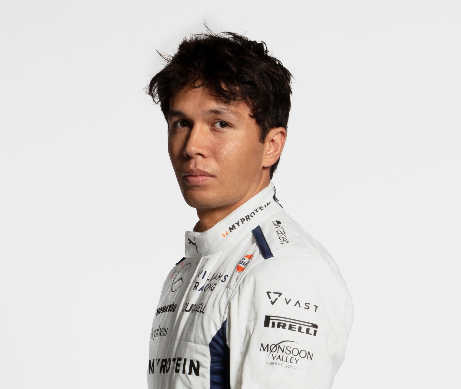 Williams F1 driver Alex Albon. Photo Supplied by Williams F1 Team