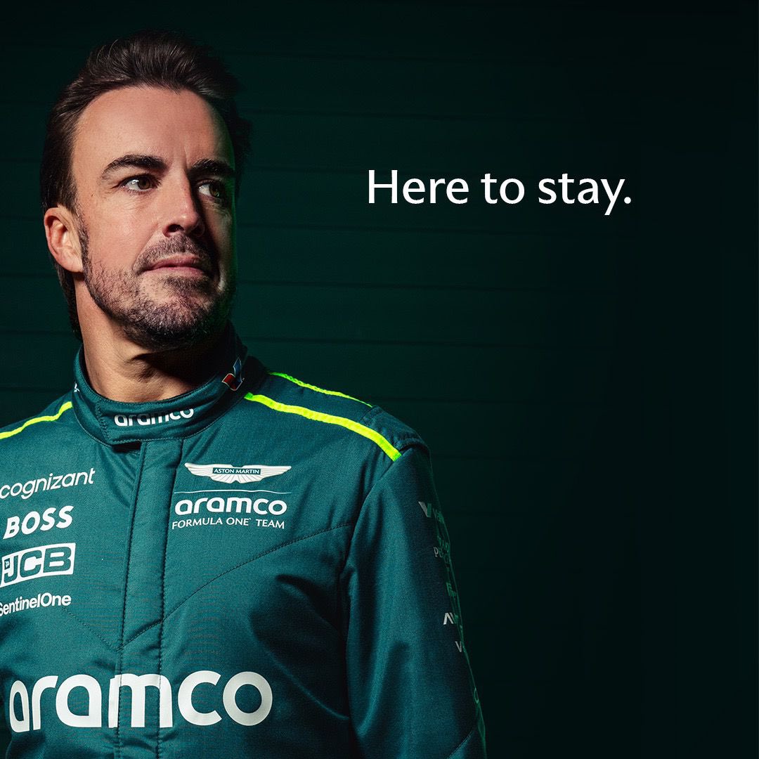 Fernando Alonso re-signs with Aston Martin