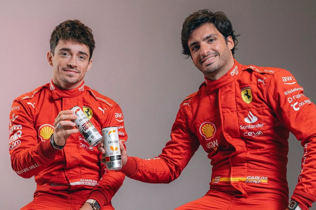 Charles Leclerc and Carlos Sainz Jr. Photo supplied by Ferrari