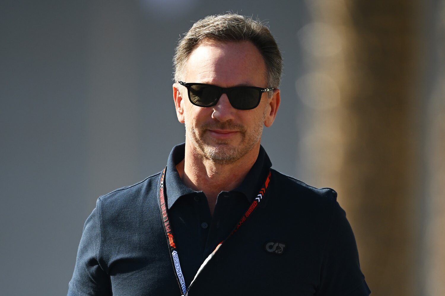 Red Bull Racing Team Principal Christian Horner walks in the Paddock during day one of F1 Testing at Bahrain International Circuit on February 21, 2024 in Bahrain, Bahrain. (Photo by Clive Mason/Getty Images) // Getty Images / Red Bull Content Pool