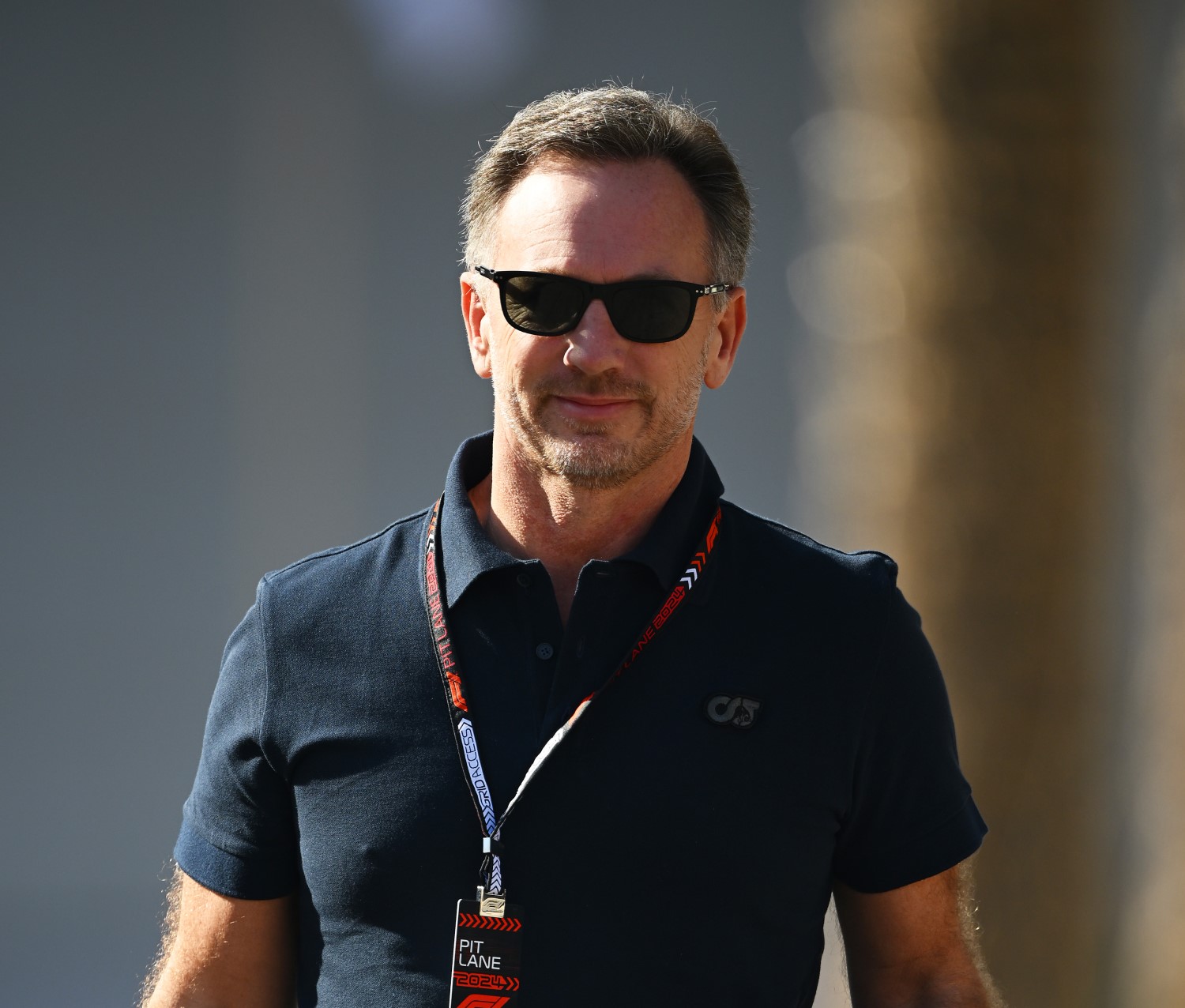 Red Bull Racing Team Principal Christian Horner walks in the Paddock during day one of F1 Testing at Bahrain International Circuit on February 21, 2024 in Bahrain, Bahrain. (Photo by Clive Mason/Getty Images) // Getty Images / Red Bull Content Pool