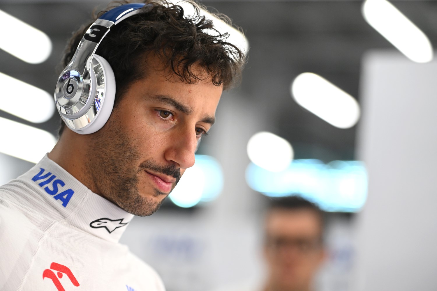 Daniel Ricciardo of Australia and Visa Cash App RB prepares to drive in the garage prior to the F1 Grand Prix of Saudi Arabia at Jeddah Corniche Circuit on March 09, 2024 in Jeddah, Saudi Arabia. (Photo by Rudy Carezzevoli/Getty Images) // Getty Images / Red Bull Content Pool