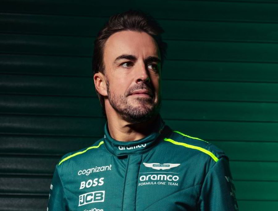 Fernando Alonso. Aston Martin Supplied