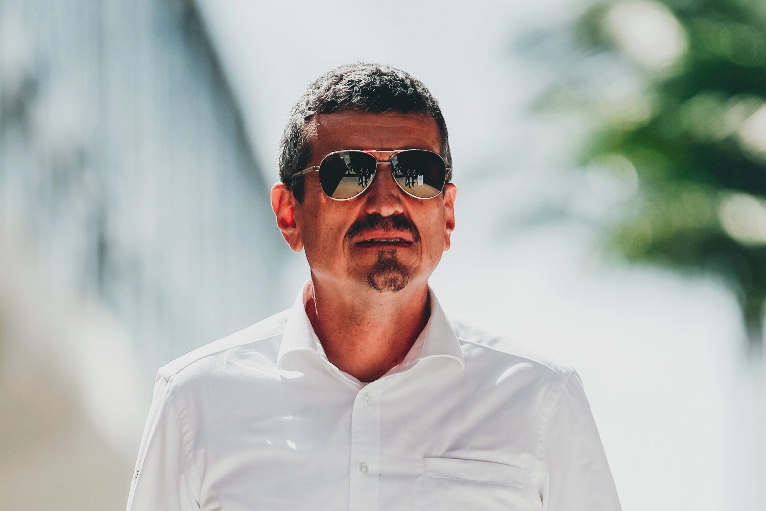 Guenther Steiner, Team Principal, Haas F1 in the paddock during the F1 Miami Grand Prix on Saturday, May 7th, 2022 in Miami Gardens, Fla. (Zak Mauger/LAT)