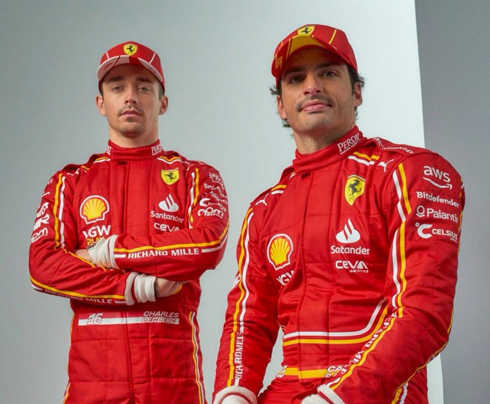 Ferrari F1 drivers Charles Leclerc and Carlos Sainz Jr.