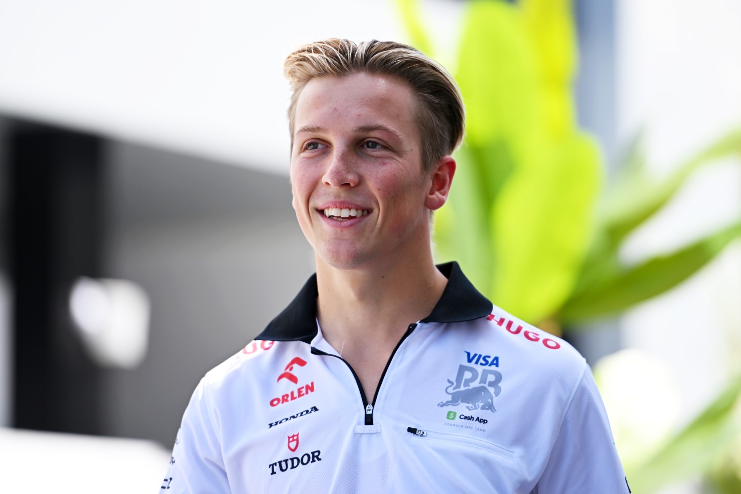 Liam Lawson of New Zealand and Visa Cash App RB walks in the Paddock prior to practice ahead of the F1 Grand Prix of Saudi Arabia at Jeddah Corniche Circuit on March 07, 2024 in Jeddah, Saudi Arabia. (Photo by Rudy Carezzevoli/Getty Images) // Getty Images / Red Bull Content Pool