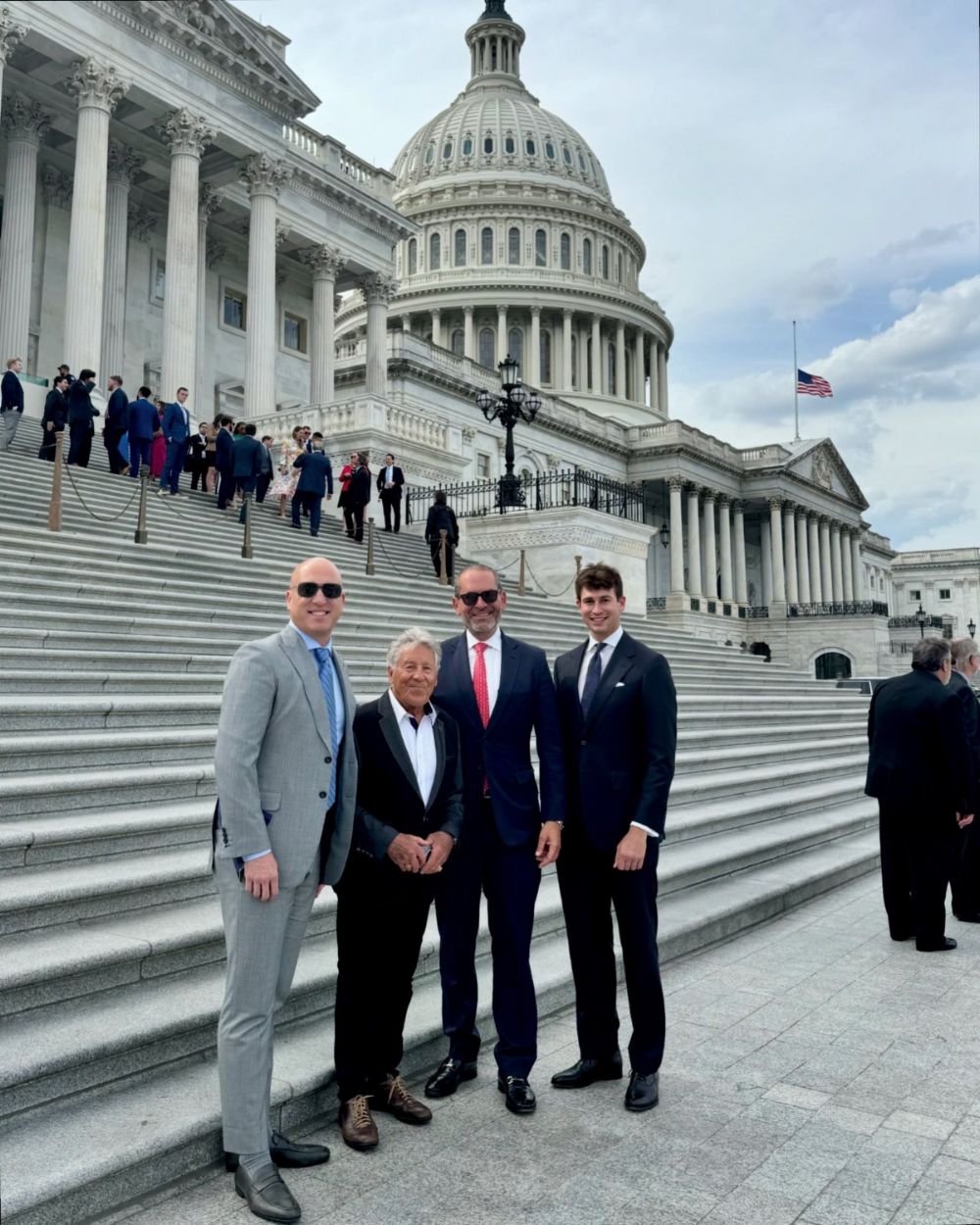 Mario Andretti on Capital Hill Tuesday with Miller Strategies and Dan Towriss