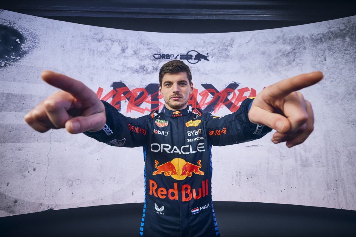 Max Verstappen poses for a portrait during Red Bull Racing 2024 Season Launch RB20 in London, UK on January 30, 2024 // Will Cornelius / Content Pool