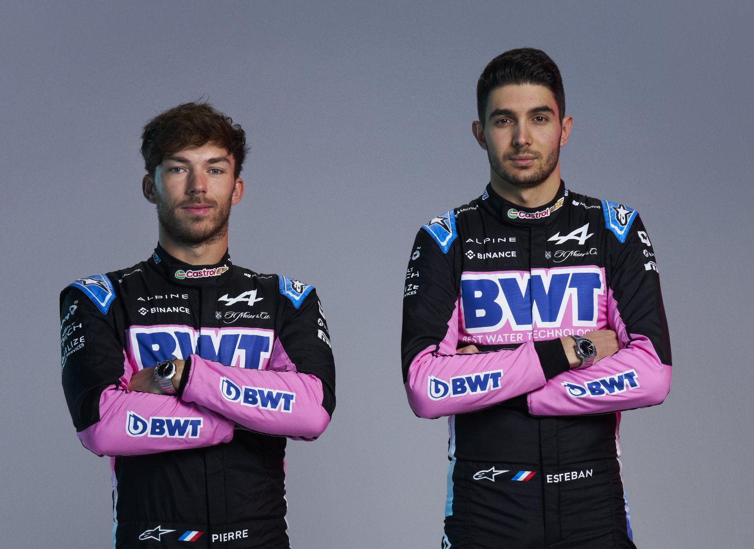 Pierre Gasly and Esteban Ocon