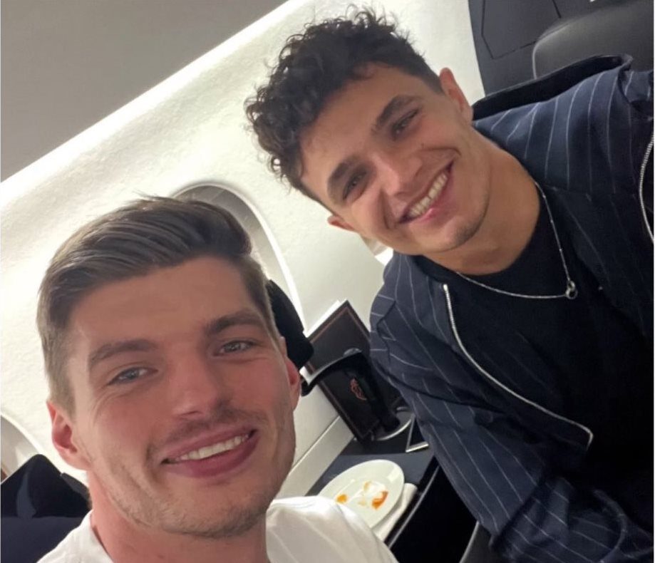 Lando Norris flies back from Chinese GP with Max Verstappen