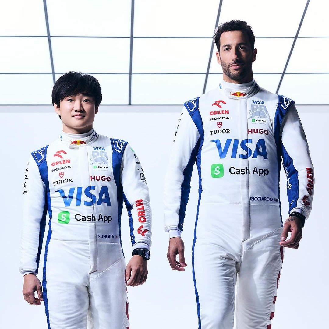 Yuki Tsunoda and Daniel Ricciardo