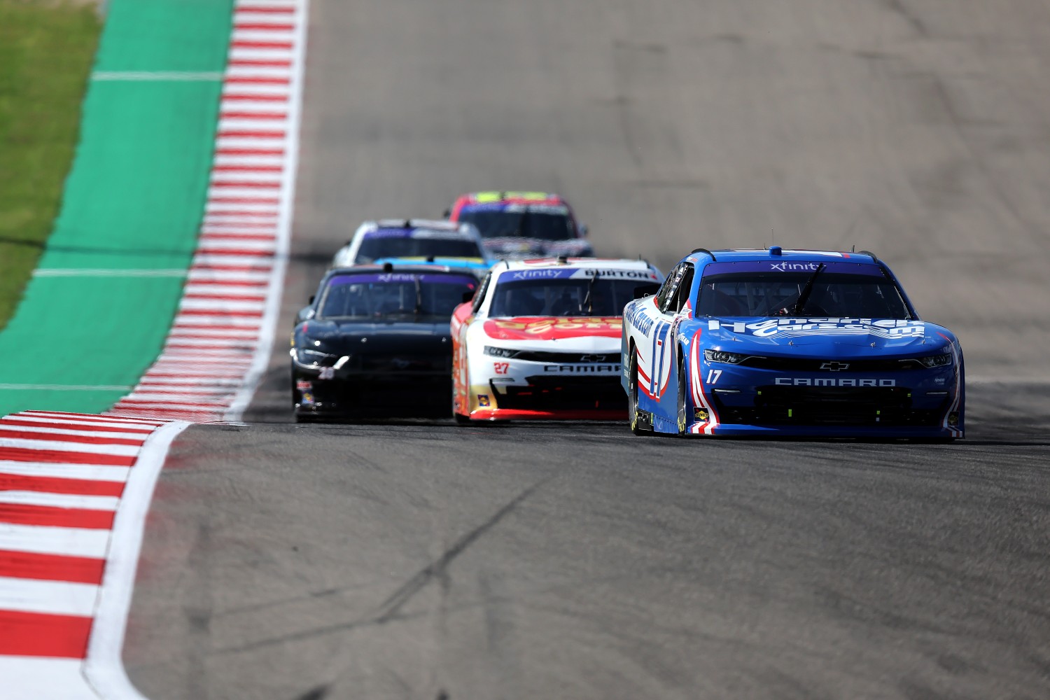 Kyle Larson, driver of the #17 HendrickCars.com Chevrolet, drives during practice for the NASCAR Xfinity Series Focused Health 250 at Circuit of The Americas on March 22, 2024 in Austin, Texas. (Photo by Jonathan Bachman/Getty Images)