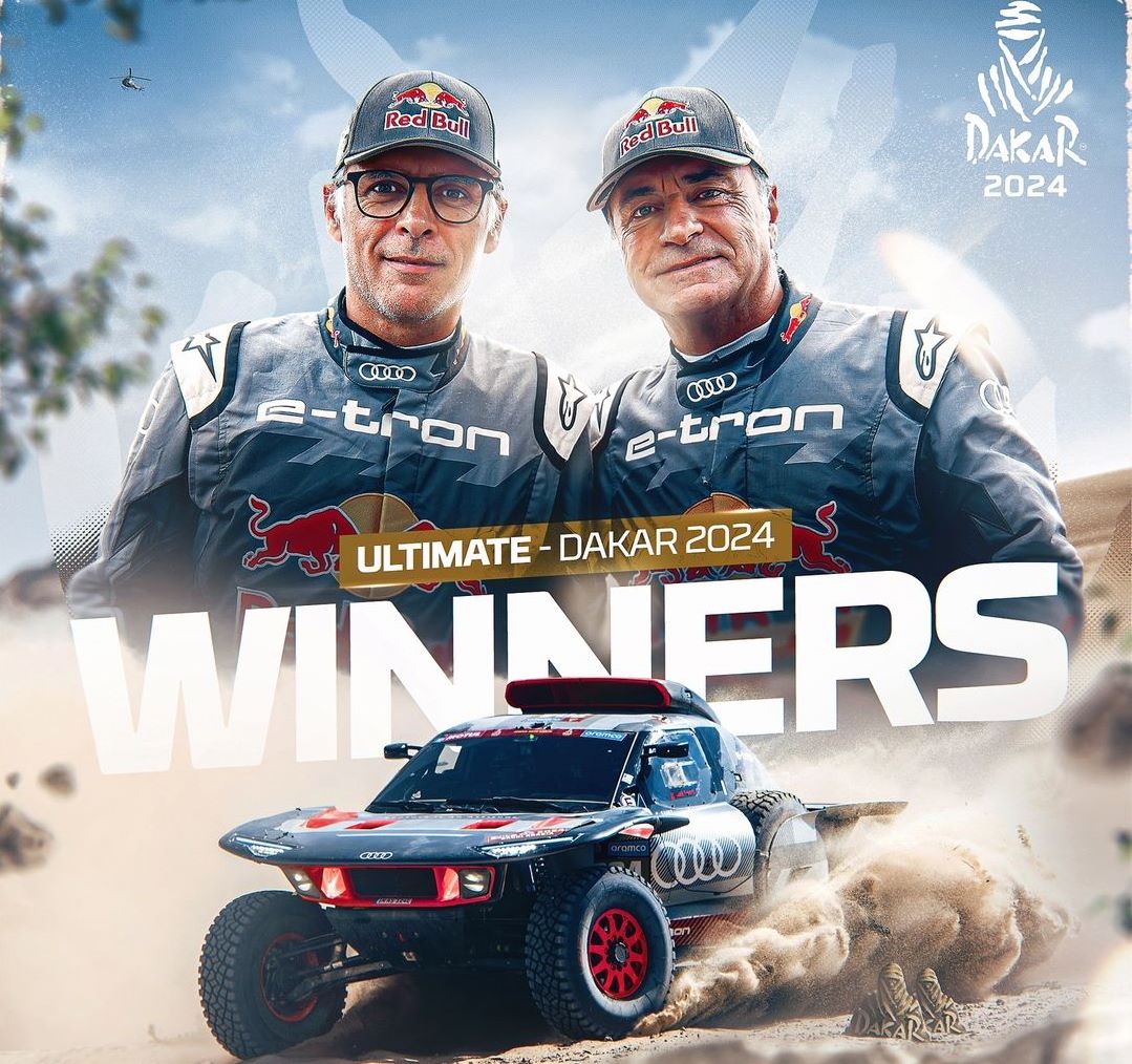 Carlos Sainz Sr and his Navigator Lucas Cruz wins the Dakar Rally