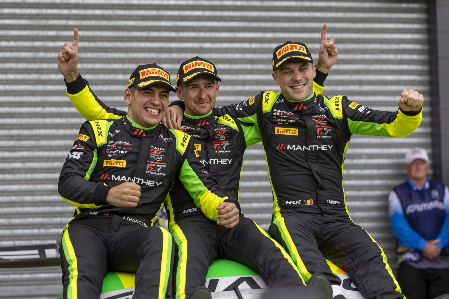 Ayhancan Güven (Turkey), Queenslander Matt Campbell and Laurens Vanthoor (Belgium) win 2024 Repco Bathurst 12HR, Mount Panorama, Bathurst, New South Wales, Australia. 18 Feb, 2024.