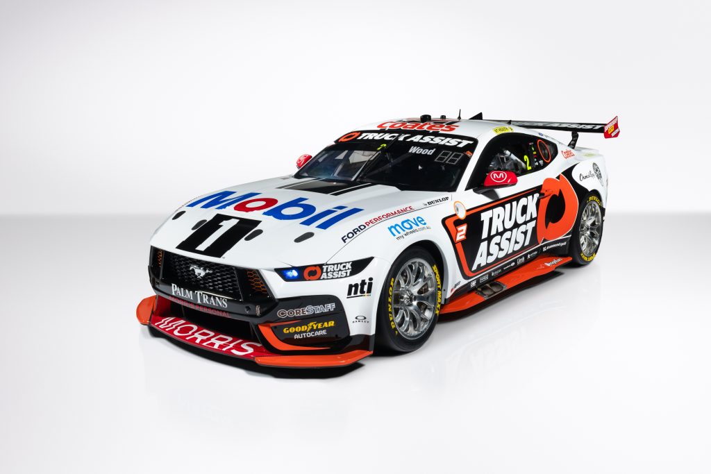 The livery for Ryan Wood's WAU Mobil 1 Truck Assist Ford Mustang. Image: Supplied