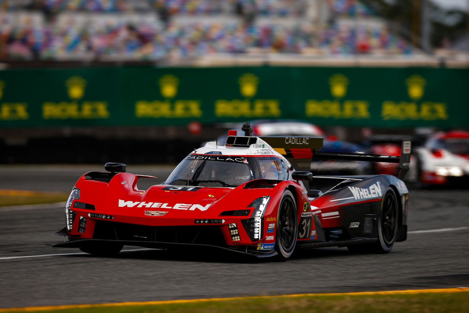 #31: Whelen Cadillac Racing, Cadillac V-Series.R, GTP: Pipo Derani, Jack Aitken, Tom Blomqvist. LAT Photo for IMSA