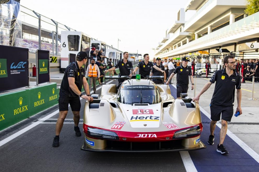 12 STEVENS Will (gbr), NATO Norman (fra), ILOTT Callum (gbr), Hertz Team Jota, Porsche 963 #12 at Scrutineering during the Prologue of the 2024 FIA World Endurance Championship, from February 24 to 26, 2024 on the Losail International Circuit in Lusail, Qatar - Photo Julien Delfosse / DPPI