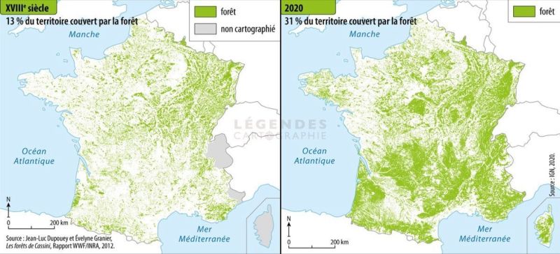 CO2 greening of France
