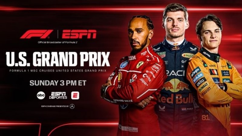 Formula 1 Returns to America: Sunday's U.S. Grand Prix Live on ABC, ESPN App
