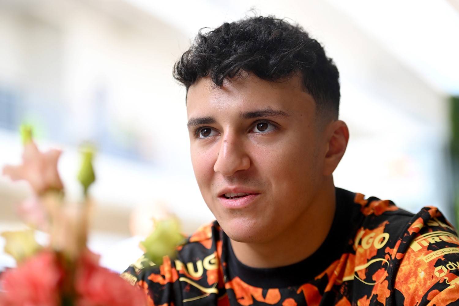 Isack Hadjar of France and Visa Cash App Racing Bulls looks on during previews ahead of the F1 Grand Prix of United States at Circuit of The Americas on October 16, 2025 in Austin, Texas. (Photo by Rudy Carezzevoli/Getty Images) // Getty Images / Red Bull Content Pool //