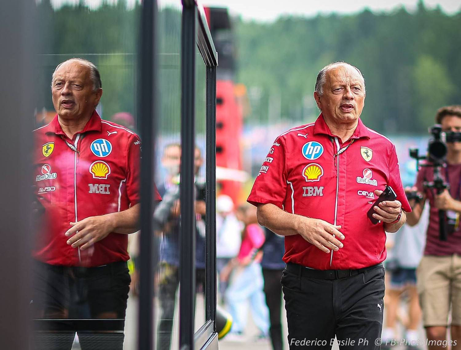 Frederic Vasseur, Team Principal of the Scuderia Ferrari, during the Austrian GP, Spielberg 26-29 June 2025, Red Bull Ring Formula 1 World championship 2025.